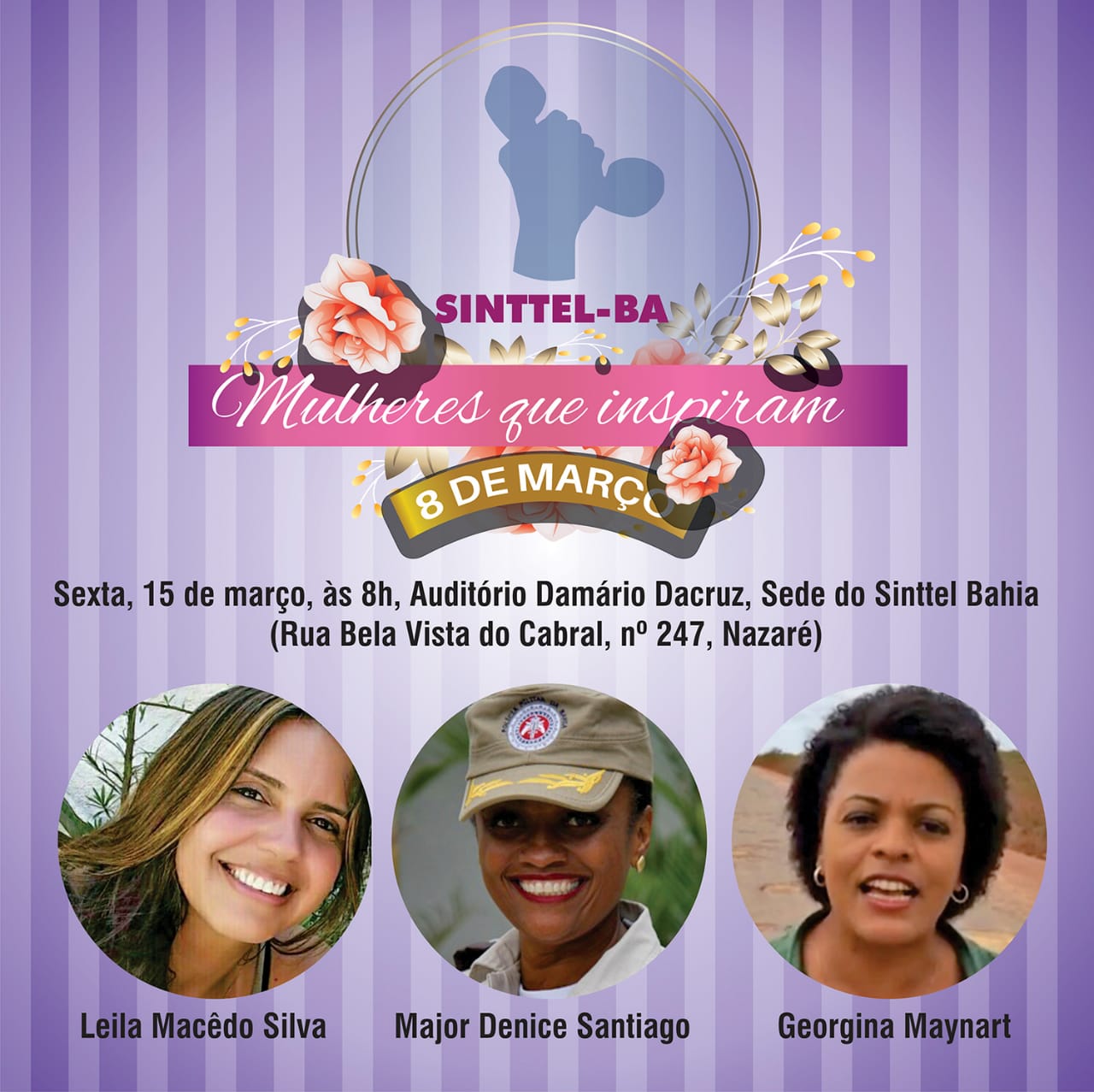 Sinttel sediarÃ¡ evento Mulheres que Inspiram na sexta (15)